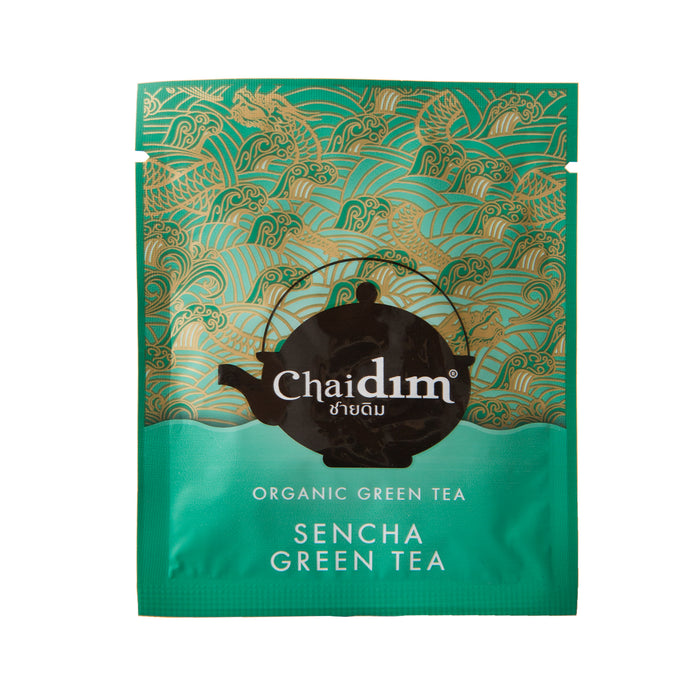 Chaidim Sencha Green Tea 10 Teabags ชายดิม ชาเขียว เซ็นฉะ บรรจุ 10 ถุงชา