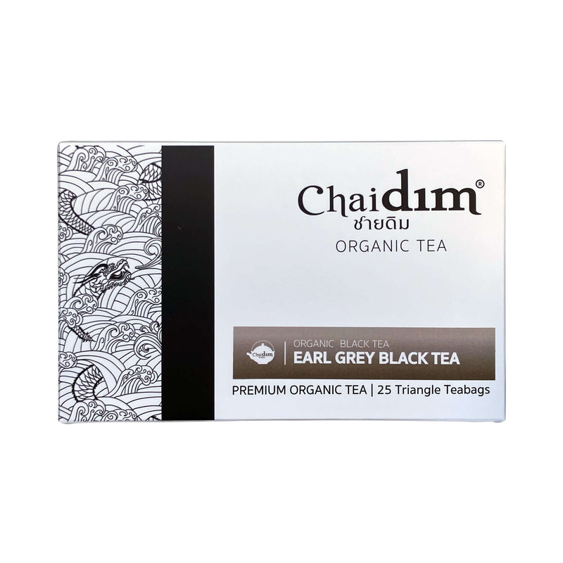 Chaidim Earl Grey black tea box of 25 triangle teabags