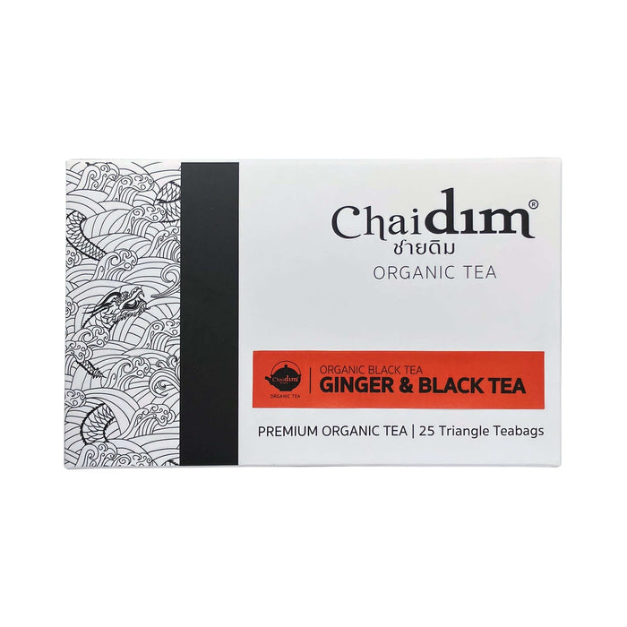 Chaidim Chaidim Ginger & Black Tea 25 Teabags ชายดิม ชาออแกนิกส์ ชาดำ ขิง 25 ถุงชา
