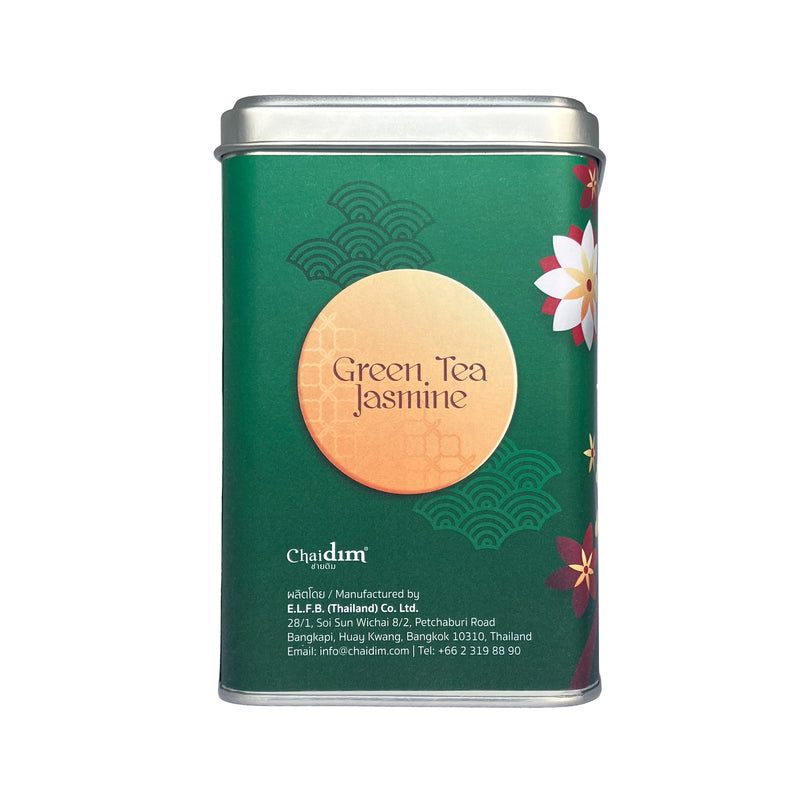 Chaidim Green Tea Jasmine 10 Teabags ชายดิม ชาเขียว ดอกมะลิ บรรจุ 10 ถุงชา | Seasonal Collection