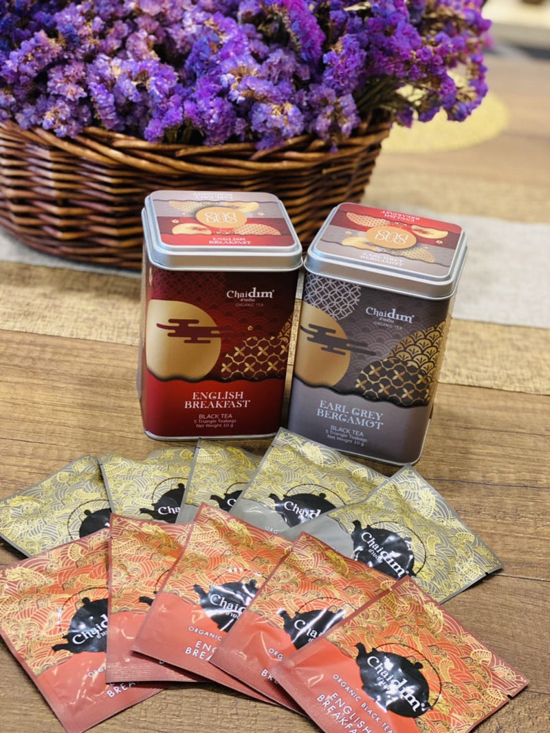 Chaidim DUO Box English Breakfast Black Tea 5 Teabags & Earl Grey Black Tea 5 Teabags