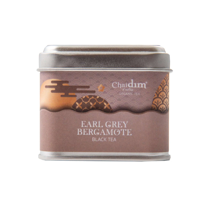 Chaidim Earl Grey black tea tin of 5 triangle teabags