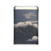 Chaidim Bai Mu Dan White Peony Tea Seasonal Collection tin back view dark blue cloud wave illustration