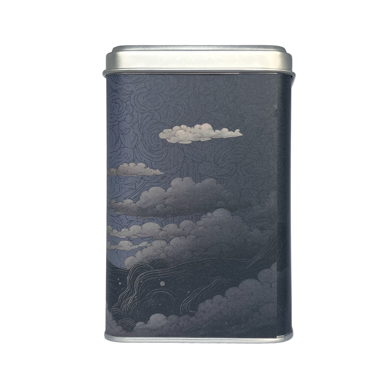 Chaidim Bai Mu Dan White Peony Tea Seasonal Collection tin side view Japanese cloud illustration design