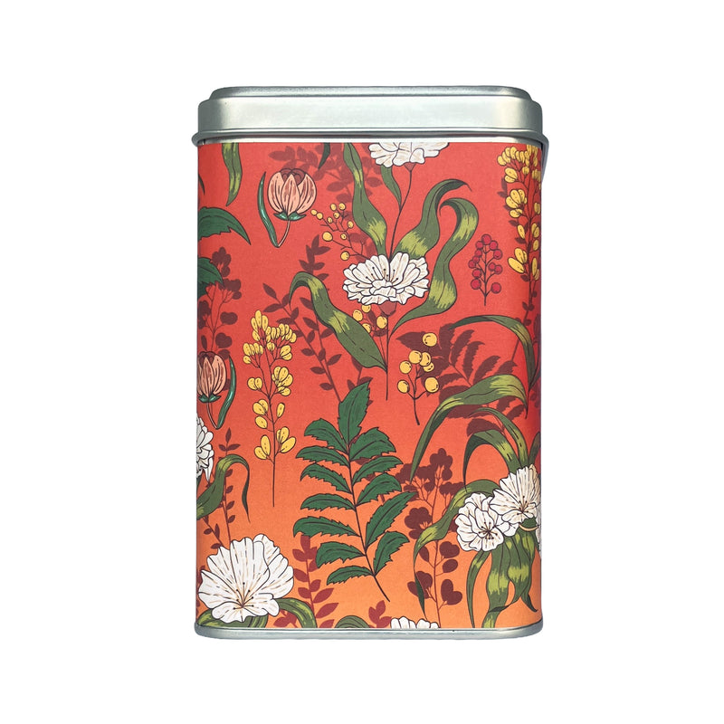 Chaidim Lemongrass Ginger Herbal Tea Seasonal Collection tin side view botanical floral design