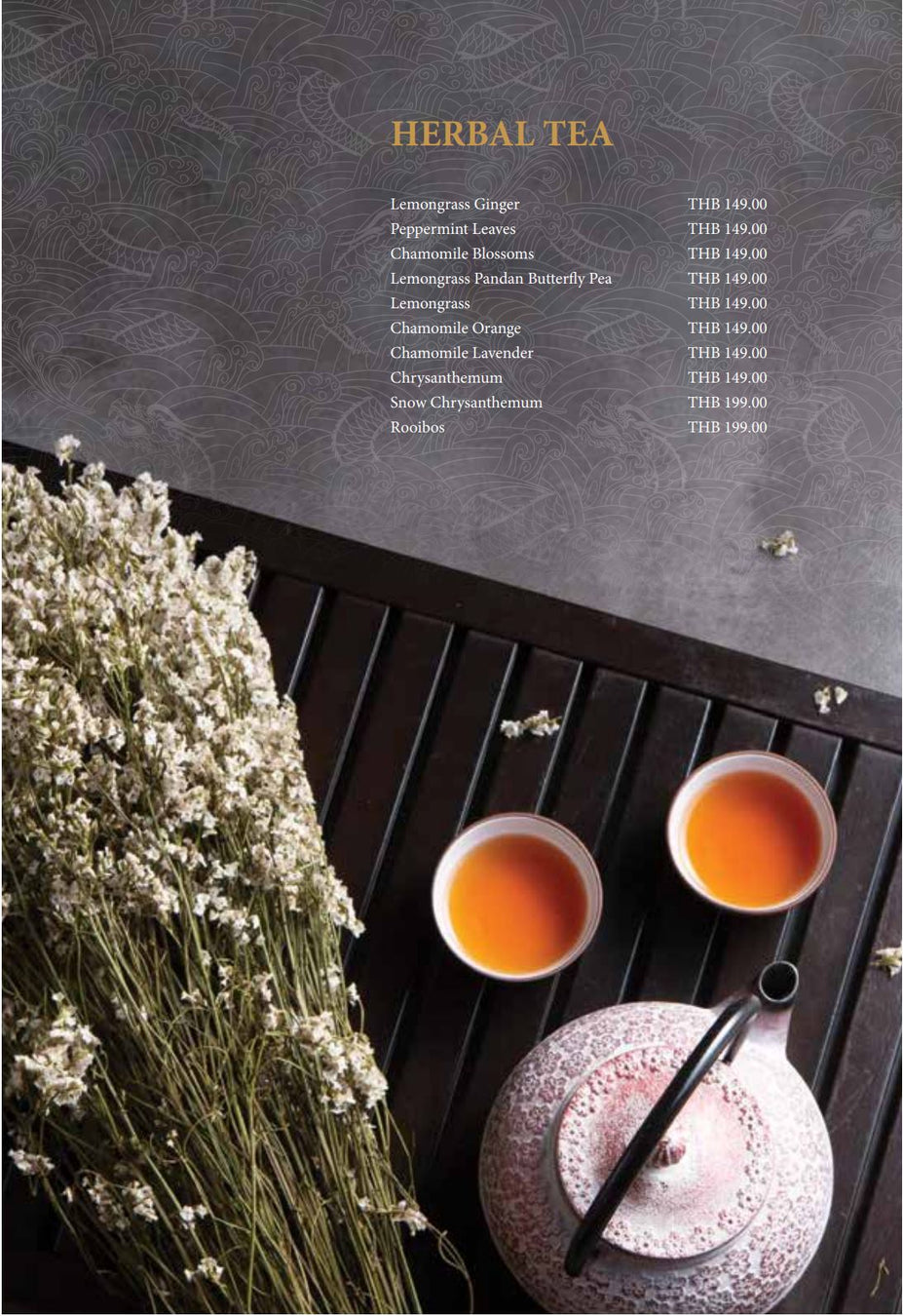 Chaidim Teahouse Menu Herbal Tea