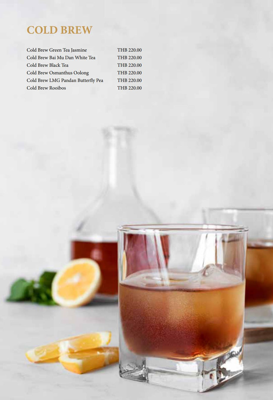 Chaidim Teahouse Menu Cold Brew