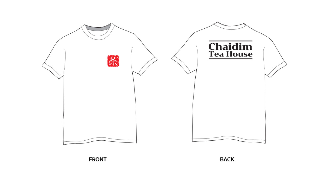 Chaidim Original T-Shirt Red Tea House Logo