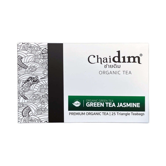 Chaidim Green Tea Jasmine 25 Teabags ชายดิม ชาเขียว ดอกมะลิ บรรจุ 25 ถุงชา