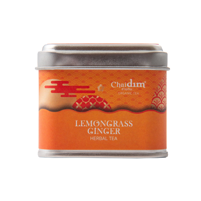 Chaidim Lemongrass Ginger Herbal Tea 5 Teabags ชายดิม ชาสมุนไพรตะไคร้ขิง บรรจุ 5 ถุงชา