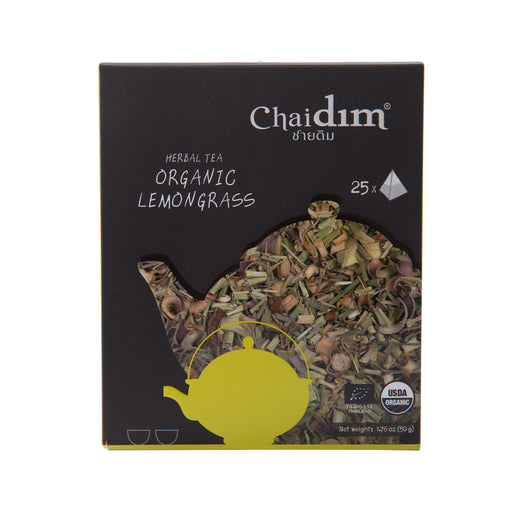 Chaidim Lemongrass Herbal Tea 25 Teabags ชายดิม ชาสมุนไพรตะไคร้ บรรจุ 25 ถุงชา