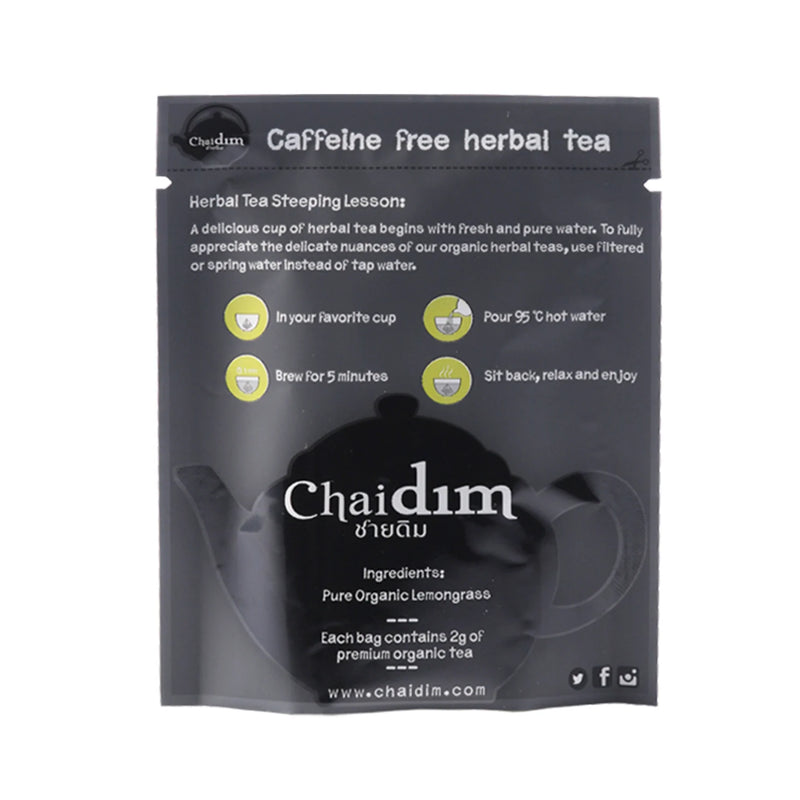 Chaidim Pure Lemongrass ชายดิม ชาสมุนไพร ตะไคร้ (Wholesale Teabags)