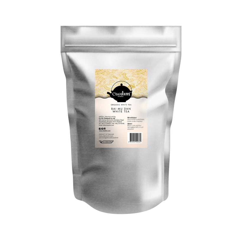 Chaidim Bai Mu Dan White Tea ชาขาวไป๋มู่ตั้น (Loose Tea 250 g Pack)